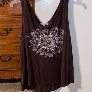 Tank top! by charlotte russe. green/ brown color
